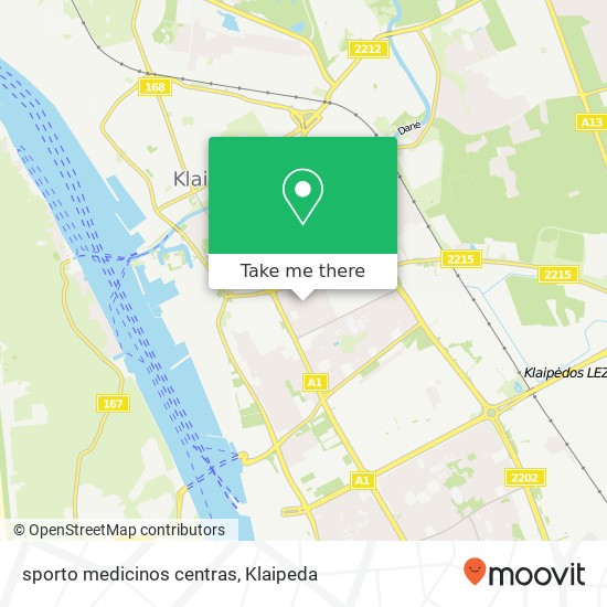 sporto medicinos centras map