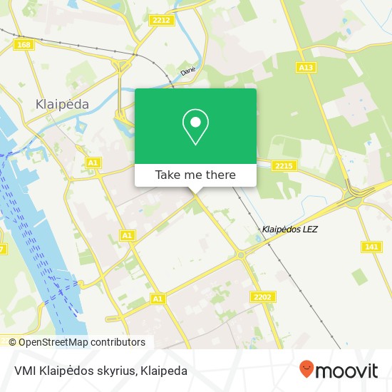 VMI Klaipėdos skyrius map
