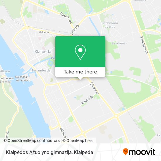 Klaipėdos Ąžuolyno gimnazija map
