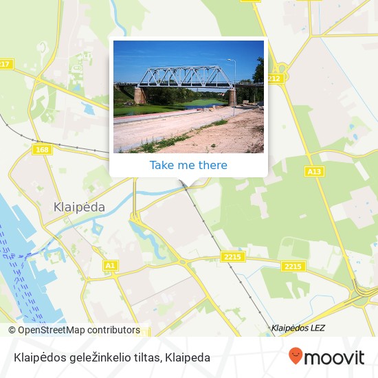 Карта Klaipėdos geležinkelio tiltas