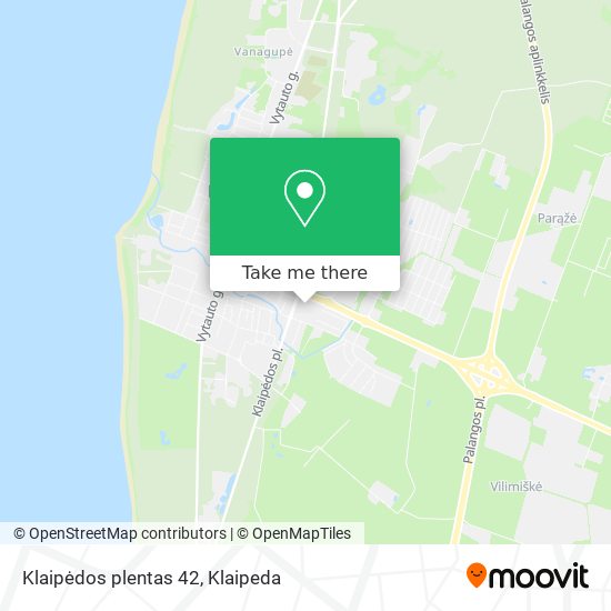 Карта Klaipėdos plentas 42