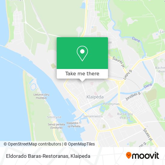 Карта Eldorado Baras-Restoranas