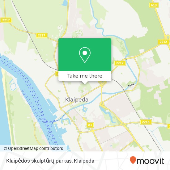 Карта Klaipėdos skulptūrų parkas