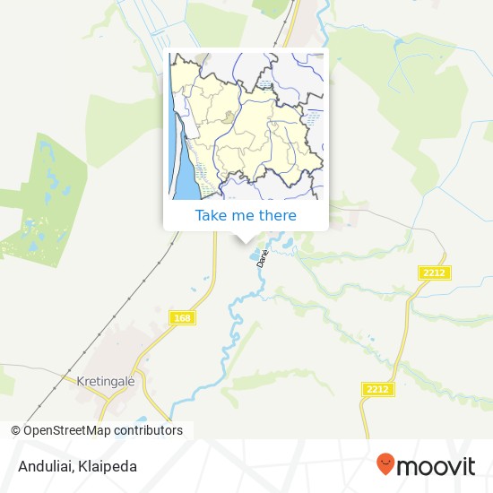 Карта Anduliai