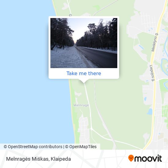 Melnragės Miškas map