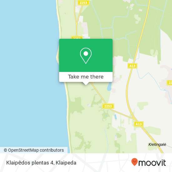 Klaipėdos plentas 4 map