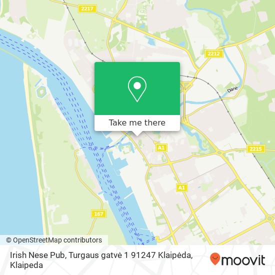 Irish Nese Pub, Turgaus gatvė 1 91247 Klaipėda map