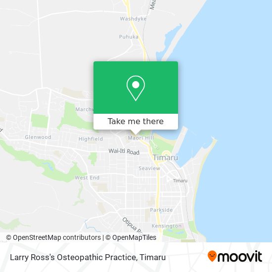 Larry Ross's Osteopathic Practice map