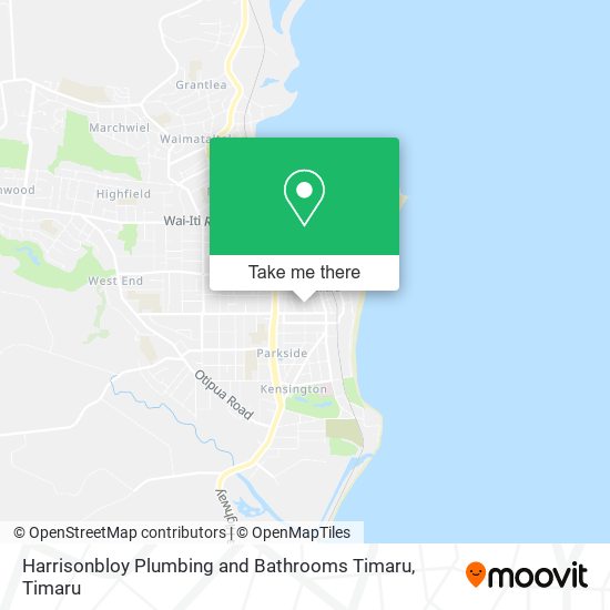 Harrisonbloy Plumbing and Bathrooms Timaru map