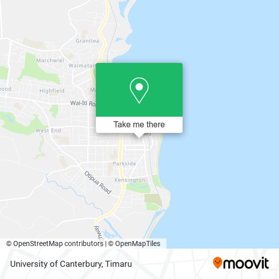 University of Canterbury map