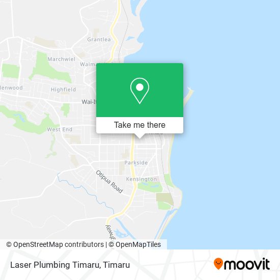 Laser Plumbing Timaru map