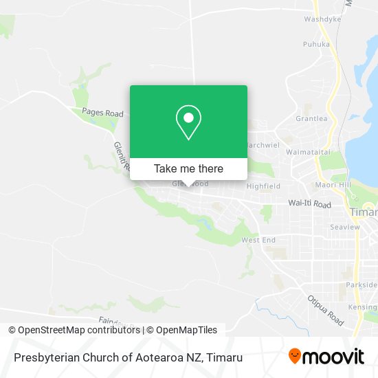 Presbyterian Church of Aotearoa NZ map