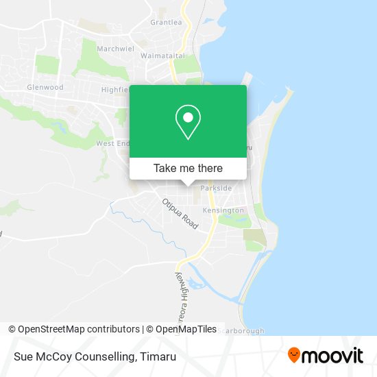Sue McCoy Counselling map
