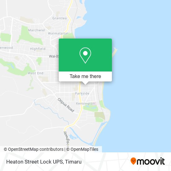 Heaton Street Lock UPS map
