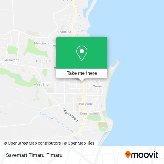 Savemart Timaru map