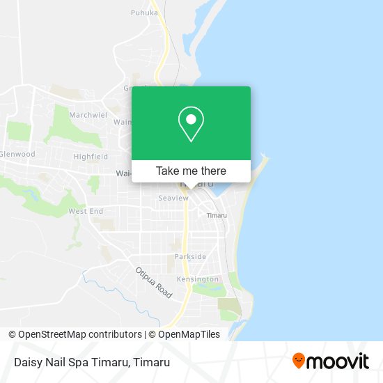 Daisy Nail Spa Timaru map