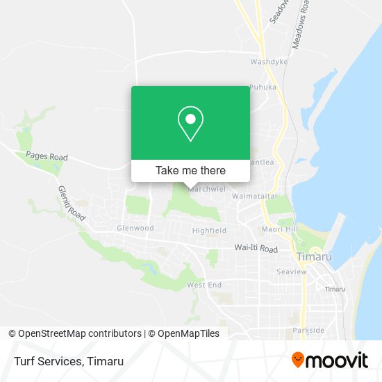 Turf Services map