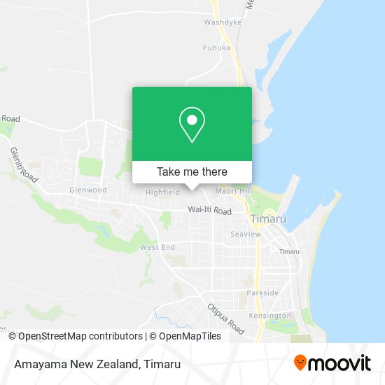 Amayama New Zealand map