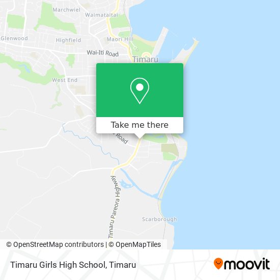 Timaru Girls High School map