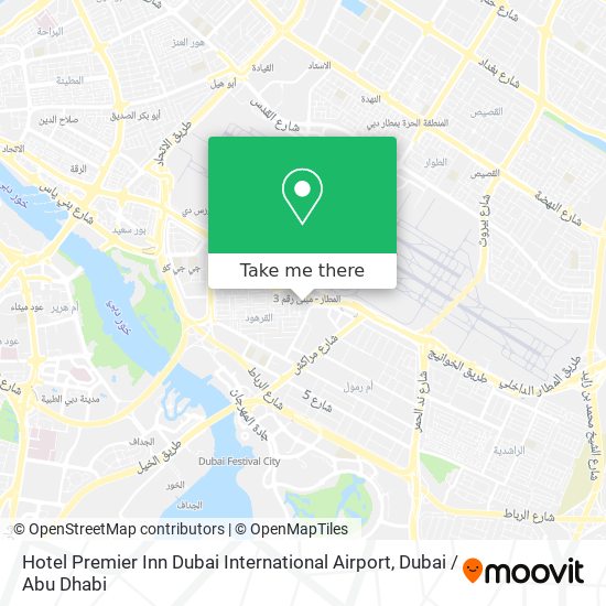 Hotel Premier Inn Dubai International Airport map