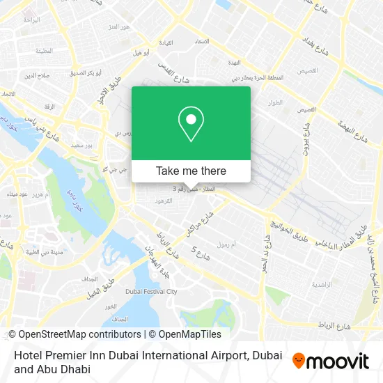 Hotel Premier Inn Dubai International Airport map