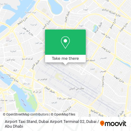 Airport Taxi Stand, Dubai Airport Terminal 02 map