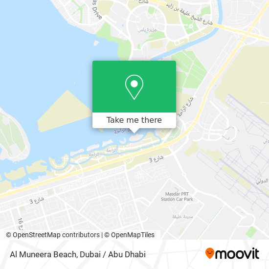 Al Muneera Beach map