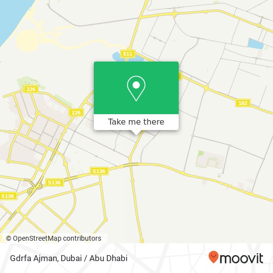 Gdrfa Ajman map