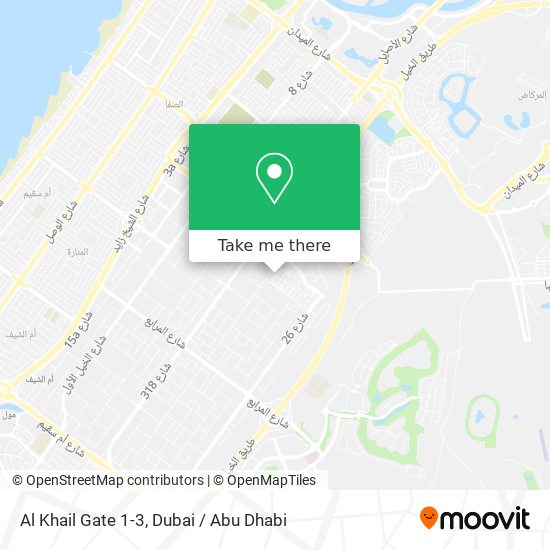 Al Khail Gate 1-3 map