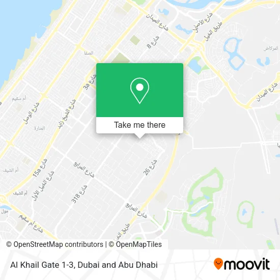 Al Khail Gate 1-3 map