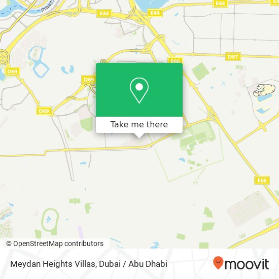 Meydan Heights Villas map
