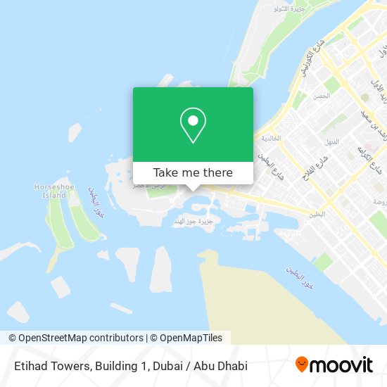 Etihad Towers, Building 1 map