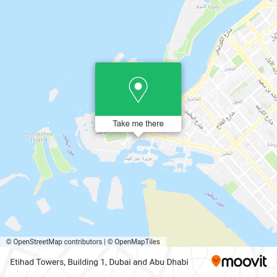 Etihad Towers, Building 1 map