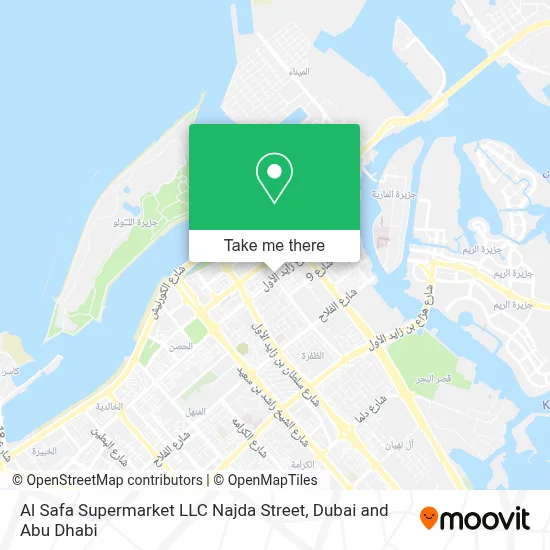 Al Safa Supermarket LLC Najda Street map
