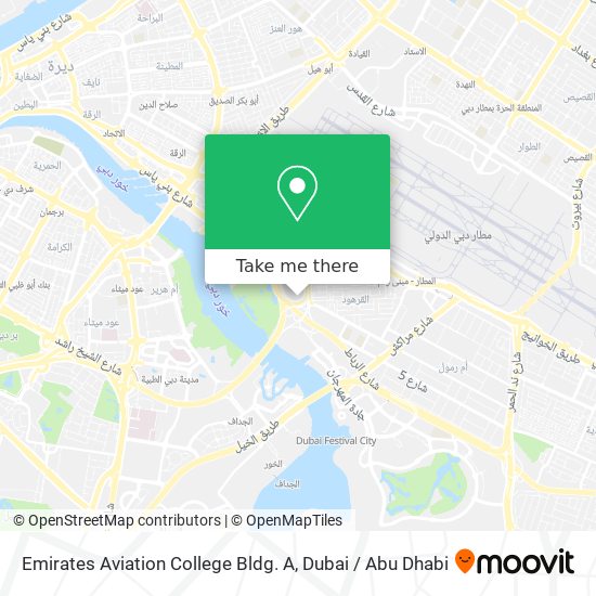 Emirates Aviation College Bldg. A map