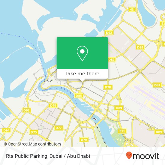 Rta Public Parking map