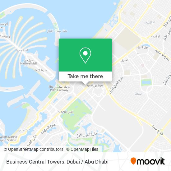 Business Central Towers map