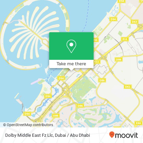 Dolby Middle East Fz Llc map