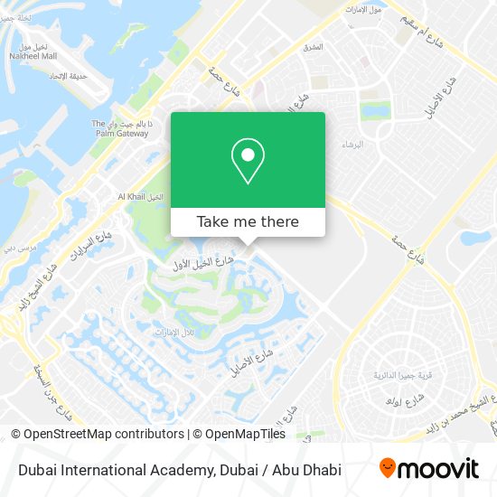 Dubai International Academy map