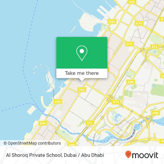Al Shoroq Private School map