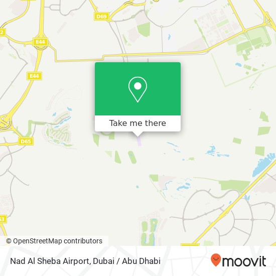 Nad Al Sheba Airport map