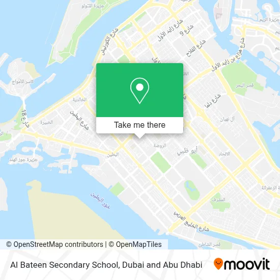 Al Bateen Secondary School map