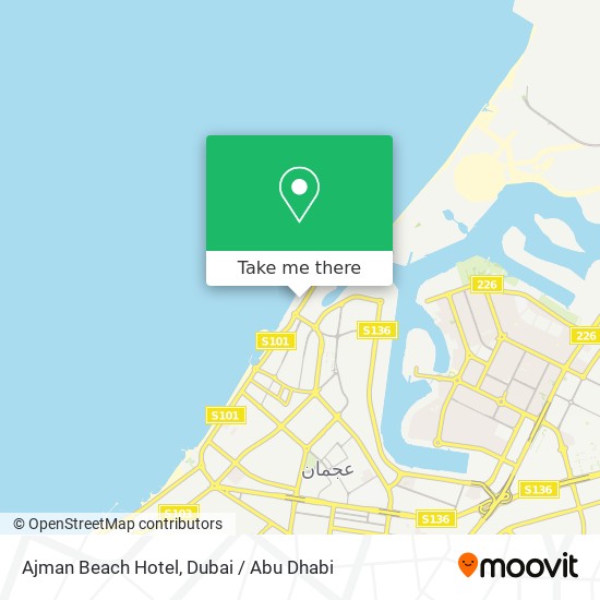 Ajman Beach Hotel map