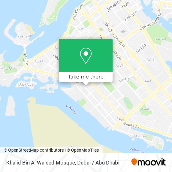 Khalid Bin Al Waleed Mosque map