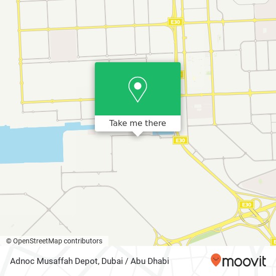 Adnoc Musaffah Depot map