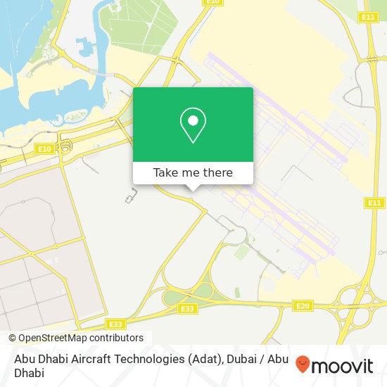 Abu Dhabi Aircraft Technologies (Adat) map