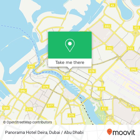 Panorama Hotel Deira map