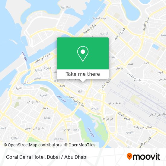 Coral Deira Hotel map