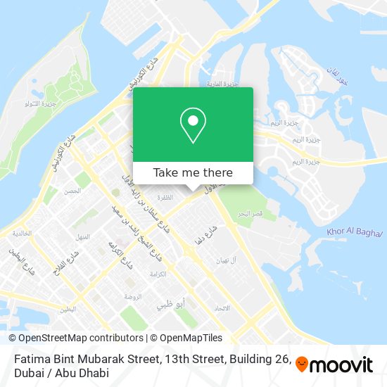 Fatima Bint Mubarak Street, 13th Street, Building 26 map