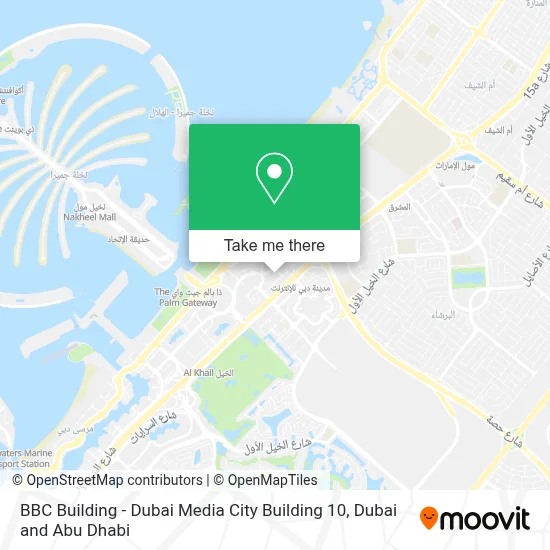 BBC Building - Dubai Media City Building 10 map